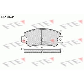 Bremsbeläge BL1232A1 von FTE günstig für 45,11 € online kaufen