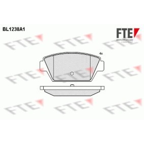 Køb Bremseklodser af FTE BL1238A1 til den lave pris 400,32 DKK