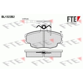 Bremsbeläge für CITROËN von FTE