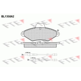 Bremsbeläge für CITROËN von FTE