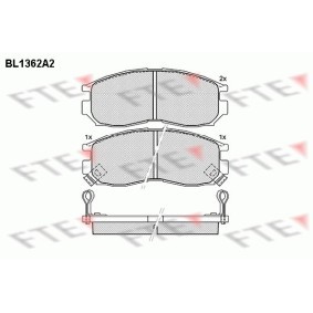 Achetez des Plaquettes de frein FTE BL1362A2 à prix pour 31,28 €