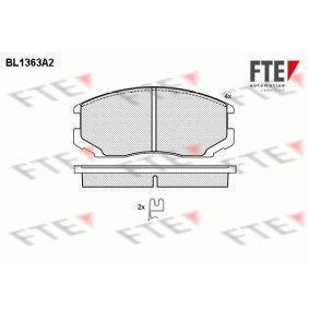 Achetez des Plaquettes de frein FTE BL1363A2 à prix pour 33,58 €