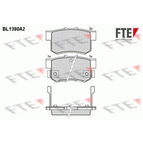 Achetez des Plaquettes de frein FTE BL1380A2 à prix pour 25,16 €