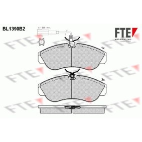 Bremsbeläge für PEUGEOT von FTE