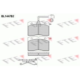 Bremsbeläge BL1447B2 von FTE günstig für 57,03 € online kaufen