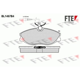 Bremsbeläge BL1487B4 von FTE günstig für 45,11 € online kaufen