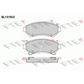 Compre Pastilhas de travão da FTE BL1519U2 a um preço baixo por 110,00 €