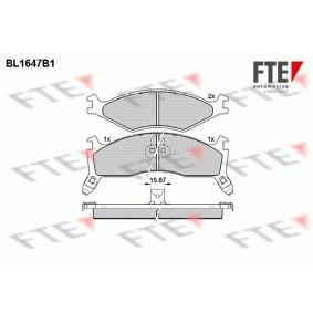 Bremsbeläge für KIA von FTE