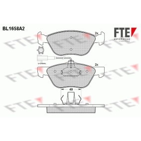 Bremsbeläge BL1658A2 von FTE günstig für 46,24 € online kaufen