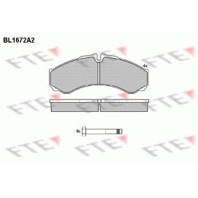 Bremsbeläge für IVECO von FTE