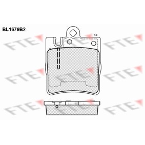 Bremsbeläge BL1679B2 von FTE günstig für 41,02 € online kaufen