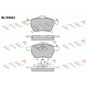 Bremsbeläge BL1690A2 von FTE günstig für 41,75 € online kaufen