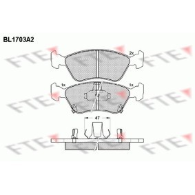 Bremsbeläge für TOYOTA von FTE