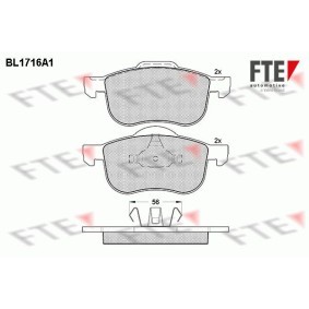 Bremsbeläge BL1716A1 von FTE günstig für 36,13 € online kaufen