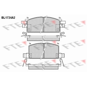 Köp Bromsbelägg av FTE BL1724A2 till det låga priset 607,46 kr