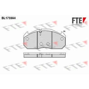 Acquista Kit pastiglie freni da FTE BL1759A4 a buon mercato per soli 174,63 €