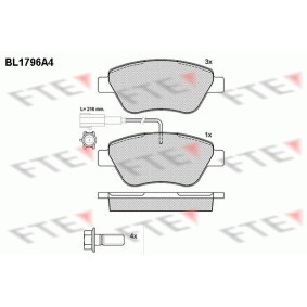 Bremsbeläge BL1796A4 von FTE günstig für 33,63 € online kaufen