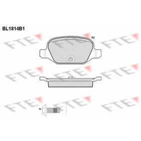 Køb Bremseklodser af FTE BL1814B1 til den lave pris 234,06 DKK