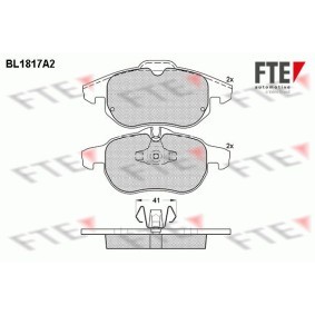 Compre Pastilhas de travão da FTE BL1817A2 a um preço baixo por 37,04 €