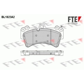 Bremsbeläge für PORSCHE von FTE