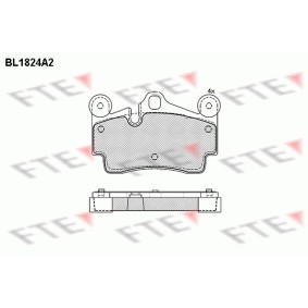Bremsbeläge für PORSCHE von FTE