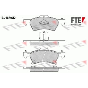 Acquista Kit pastiglie freni da FTE BL1839U2 a buon mercato per soli 45,75 €