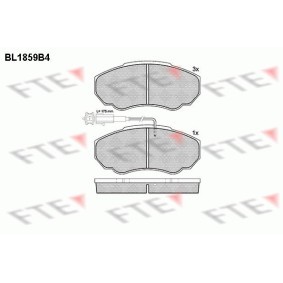 Bremsbeläge für PEUGEOT von FTE
