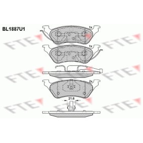 Acquista Kit pastiglie freni da FTE BL1887U1 a buon mercato per soli 29,45 €