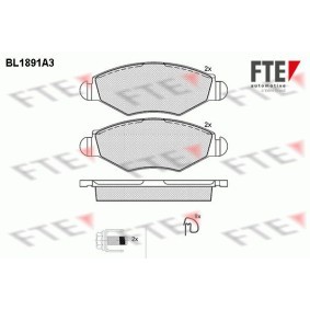 Bremsbeläge für PEUGEOT von FTE