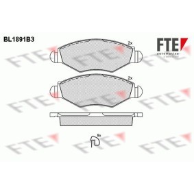 Bremsbeläge BL1891B3 von FTE günstig für 34,30 € online kaufen
