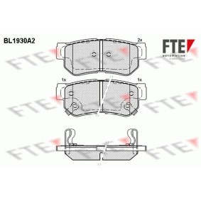 Compre Pastilhas de travão da FTE BL1930A2 a um preço baixo por 26,62 €