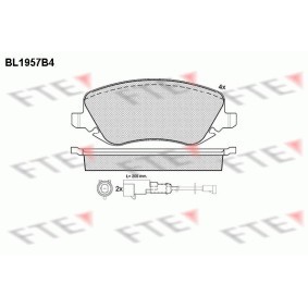 Bremsbeläge für LANCIA von FTE