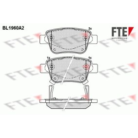 Bremsbeläge für TOYOTA von FTE