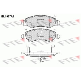Bremsbeläge für OPEL von FTE