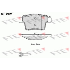 Bremsbeläge BL1968B3 von FTE günstig für 44,42 € online kaufen