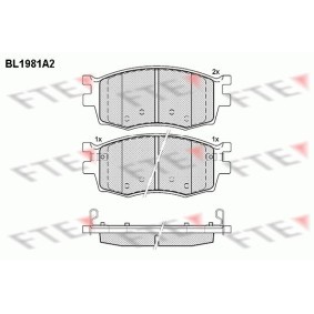 Bremsbeläge BL1981A2 von FTE günstig für 36,42 € online kaufen