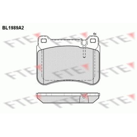 Bremsbeläge BL1989A2 von FTE günstig für 34,30 € online kaufen