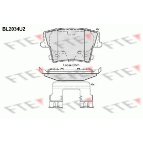 Bremsbeläge BL2034U2 von FTE günstig für 64,05 € online kaufen