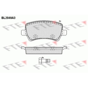 Bremsbeläge BL2049A3 von FTE günstig für 35,53 € online kaufen