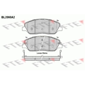 Achetez des Plaquettes de frein FTE BL2060A2 à prix pour 46,59 €