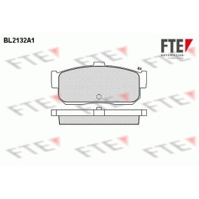 Bremsbeläge BL2132A1 von FTE günstig für 26,96 € online kaufen