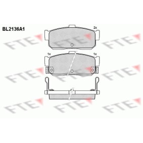 Acquista Kit pastiglie freni da FTE BL2136A1 a buon mercato per soli 58,11 €