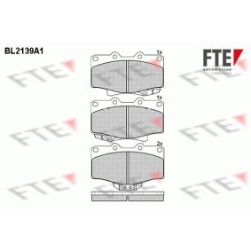 Bremsbeläge für TOYOTA von FTE
