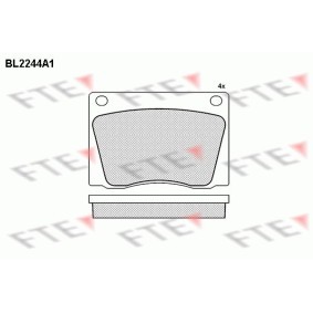 Acquista Kit pastiglie freni da FTE BL2244A1 a buon mercato per soli 49,02 €
