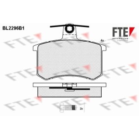 Bremsbeläge BL2296B1 von FTE günstig für 30,48 € online kaufen
