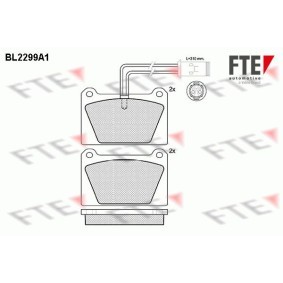 Acquista Kit pastiglie freni da FTE BL2299A1 a buon mercato per soli 32,91 €