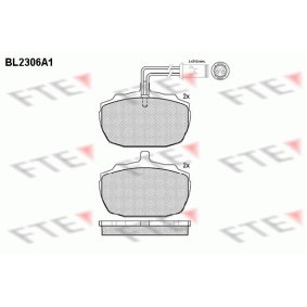 Acquista Kit pastiglie freni da FTE BL2306A1 a buon mercato per soli 105,46 €