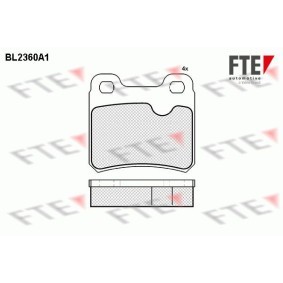 Achetez des Plaquettes de frein FTE BL2360A1 à prix pour 21,86 €