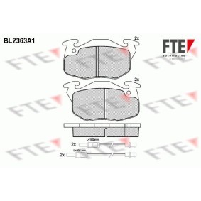 Bremsbeläge BL2363A1 von FTE günstig für 28,42 € online kaufen