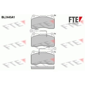 Bremsbeläge BL2445A1 von FTE günstig für 41,00 € online kaufen